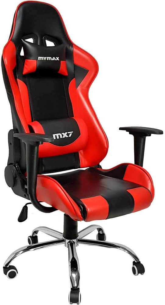 Cadeira Gamer Mx7, Mymax Vermelho/ Branco - Imagem 6